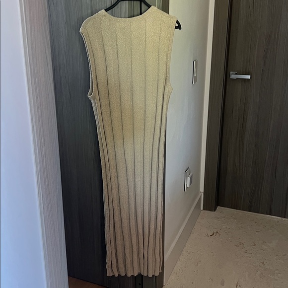 NEW! FREE PEOPLE FP BEACH wide knit dress oatmeal XS - Picture 5 of 11